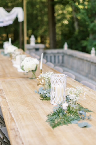wedding reception table